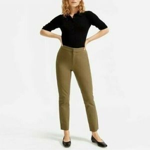 Everlane Stretch Cotton Crop Pants – Military Olive – Size 2 (NWOT)